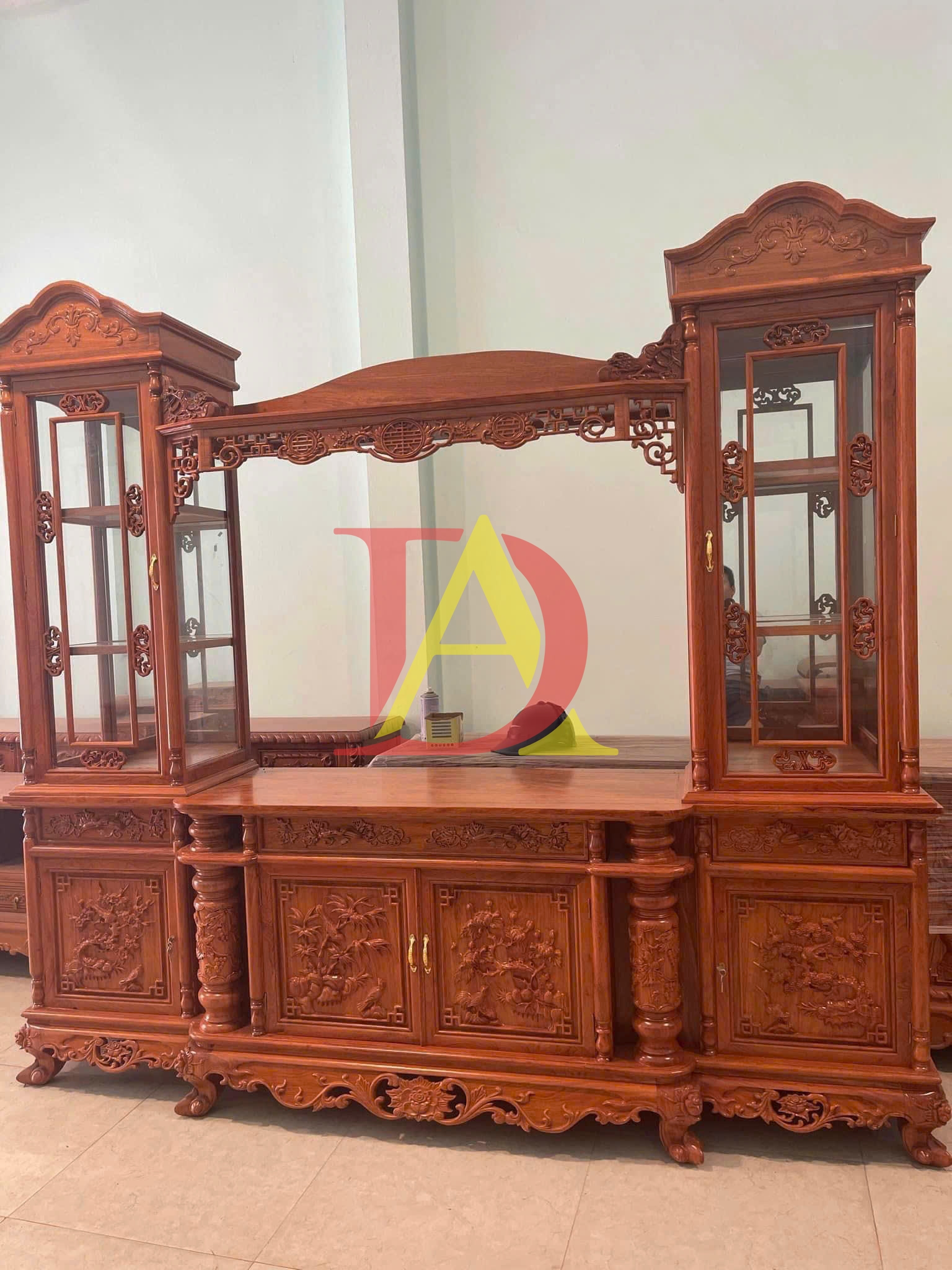 Kệ Tivi Gỗ Hương Đá