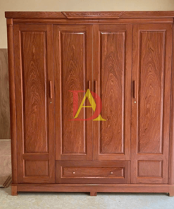 Tủ Quần Áo Gỗ Hương Đá 4 Cánh Đẹp Giá Rẻ