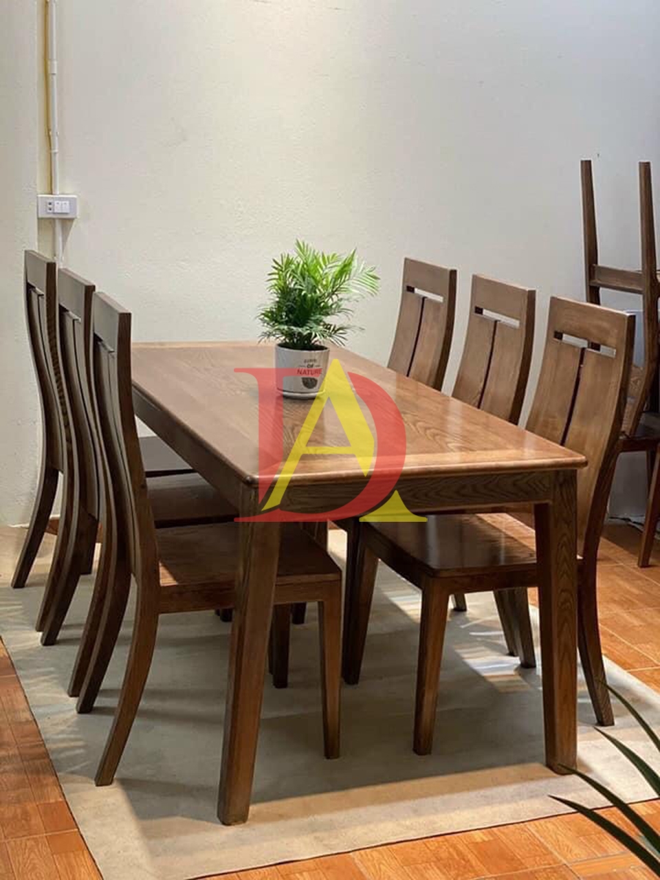 Bộ Bàn Ăn 6 Ghế Gỗ Sồi Nga Mẫu Mới