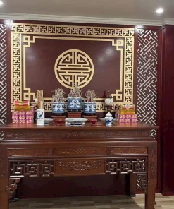 Vách CNC Bàn Thờ Gỗ Đẹp