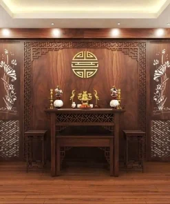 Đồ Gỗ Đông Anh Vách CNC Phòng Thờ