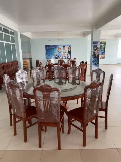 Bàn ghế ăn tròn mâm xoay Tiện Ích 01 Bàn ghế ăn tròn mâm xoay Tiện Ích 01 - Ảnh 3